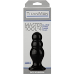 Titanmen Master Tool #4 - XL Buttplug - Zwart