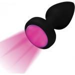 Booty Sparks Vibrerende Buttplug Met LED-Licht - Klein - Zwart