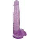 Lollicock - Dildo Slim Stick With Balls - 20 cm - Paars