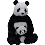 Wild Republic Knuffel Pandabeer 30 Cm Junior Pluche/wit 2-delig - Zwart