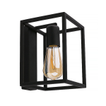 Nowodvorski Wandlamp Crate H 20 Cm B 15 Cm - Zwart