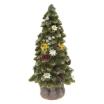 Clayre & Eef Decoratie Kerstboom 8*8*16 Cm Polyresin Kerstboom 6pr2220 - Groen