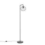 QAZQA Design vloerlamp 23 cm - Margarita - Zwart