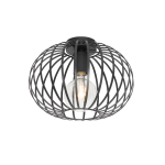 QAZQA Design plafondlamp 30 cm - Johanna - Zwart