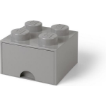 Lego Set Van 4 - Opberglade Brick 4, - - Grijs