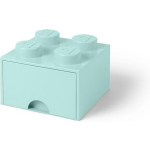 Lego Set Van 2 - Opberglade Brick 4, Aqua - - Blauw