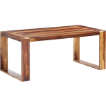 Vidaxl Eettafel 180x90x76 Cm Massief Sheeshamhout - Bruin