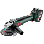 Metabo W 18 LT BL 11-125 Accu Haakse Slijper | 18V | 2 x 4.0 Ah accu + lader | x 165L