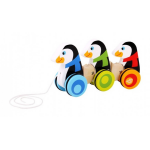 Tooky Toy Trekfiguur Pinguïns 25 X 6,5 X 13 Cm Hout