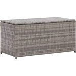 Vidaxl Tuinbox 100x50x50 Cm Poly Rattan - Grijs