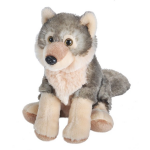 Wild Republic Knuffel Wolf Junior 20 Cm Pluche/crème - Grijs