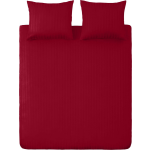 Ten Cate 100% Katoensatijnen Eenpersoons Dekbedovertrek - 140x200/220 - - Rood