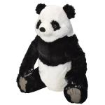 Wild Republic Knuffel Panda Junior 76 Cm Pluche/wit - Zwart