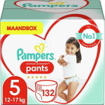 Pampers Premium Protection Active Fit Pants Maat 5 - 132 Luierbroekjes Maandbox