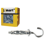 SMART | Metaal hollewandplug +open haak M4x38 Zn