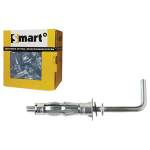 SMART | Metaal hollewandplug + L-haak M4x 38 Zn