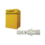 SMART | Nylon spreidplug met boord SMART Ø 10x50 | 50 st