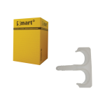 SMART | Nylon plugclip dubbel 20-25 | 25 st - Wit