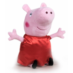 Peppa Pig Pluche /big Knuffel In Rode Outfit 42 Cm Speelgoed - Cartoon Varkens/biggen Knuffels - Speelgoed Voor Kinderen - Roze