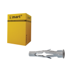 SMART | Nylon uni.plug SMART met boord Ø 10x60 | 50 st