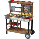 Top1Toys Klein Barbeque Country Houten Speelset - Marrón