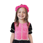 Top1Toys Pieten Baret Met Veer - Roze