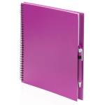 Bellatio Design 3x Schetsboeken Harde Kaft A4 Formaat - 80 Vellen Blanco Papier - Teken Boeken - Roze
