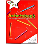 Pakket Van 3x Stuks Schetsboek A3 Papier - 20 Vellen - Tekenboeken A3 Papier - Wit