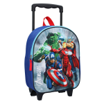 DC Comics Marvel Avengers Handbagage Reiskoffer/trolley 31 Cm Voor Kinderen - Reistassen Op Wielen Voor Jongens - Blauw