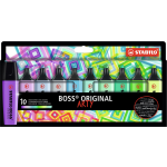 Huismerk Highlighter Stabilo Boss Original ""Arty"", Etui Met 10 Pennen