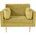 Boom Fauteuil Velourste. - Groen