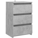 Vidaxl Nachtkastje 40x35x62,5 Cm Spaanplaat Beton - Gris