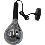 Dimehouse Industriële Hanglamp Miles - Smokey Glass - 170x15x15 Cm - Silver