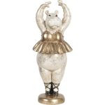 Clayre & Eef Multi Decoratie Ballerina Nijlpaard 18*18*46 Cm 6pr2722