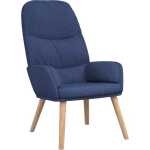 Vidaxl Relaxstoel Stof - Blauw