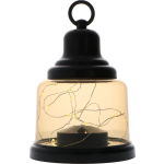 Proventa Deco Led Lantaarn Voor Binnen Op Batterijen - Led Tafellamp Model Amber - Zwart