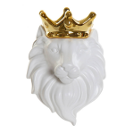 Casa Di Elturo Wandvaasje Royal Lion/goud - Wit