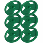 Gorilla Sports Halterschijven Bundel - 6x5kg - Gripper Gietijzer Rubber Coating