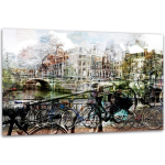 Ter Halle® Glasschilderij 80 X 120 Cm The Holland Misty City
