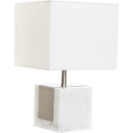 Casa Di Elturo Design Tafellamp Marble White Cubic Zilver