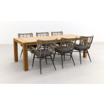 Jasmine Natural/rome Brown 240 Cm. Tuinset - 7-delig - Beige