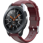Samsung Galaxy Watch leren band - wijn - Horlogeband Armband Polsband - Rood