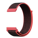 Huawei Watch GT nylon sport band - roze - Horlogeband Armband Polsband - Zwart