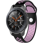 Huawei Watch GT silicone dubbel band roze - Horlogeband Armband Polsband - Zwart