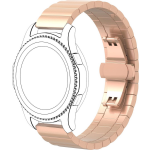 Huawei Watch GT stalen schakel band - rose - Horlogeband Armband Polsband - Goud