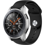 Samsung Galaxy Watch silicone band Horlogeband Armband Polsband - Zwart
