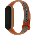Xiaomi Mi band 5/6 dubbel sport band - oranje grijs - Horlogeband Armband Polsband