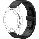 Samsung Galaxy Watch stalen schakel band Horlogeband Armband Polsband - Zwart