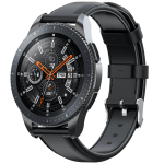 Samsung Galaxy Watch leren band Horlogeband Armband Polsband - Zwart