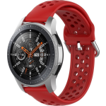 Samsung Galaxy Watch silicone dubbel gesp band Horlogeband Armband Polsband - Rood